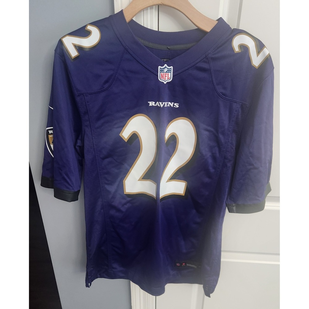 Nike Baltimore Ravens Derrick Henry 22 Purple NFL Game Jersey Mens Medium New